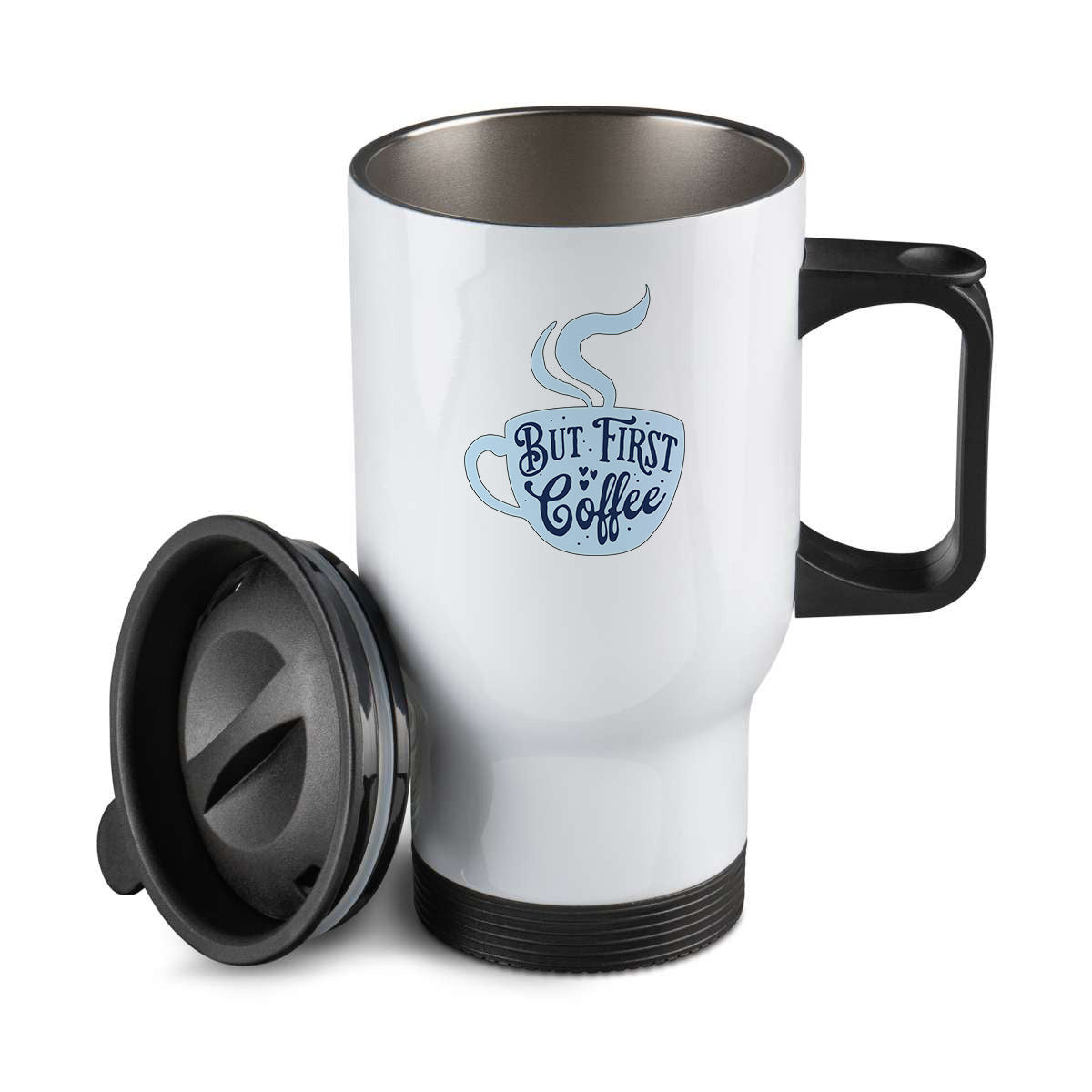 Thermos personnalisé But first coffee