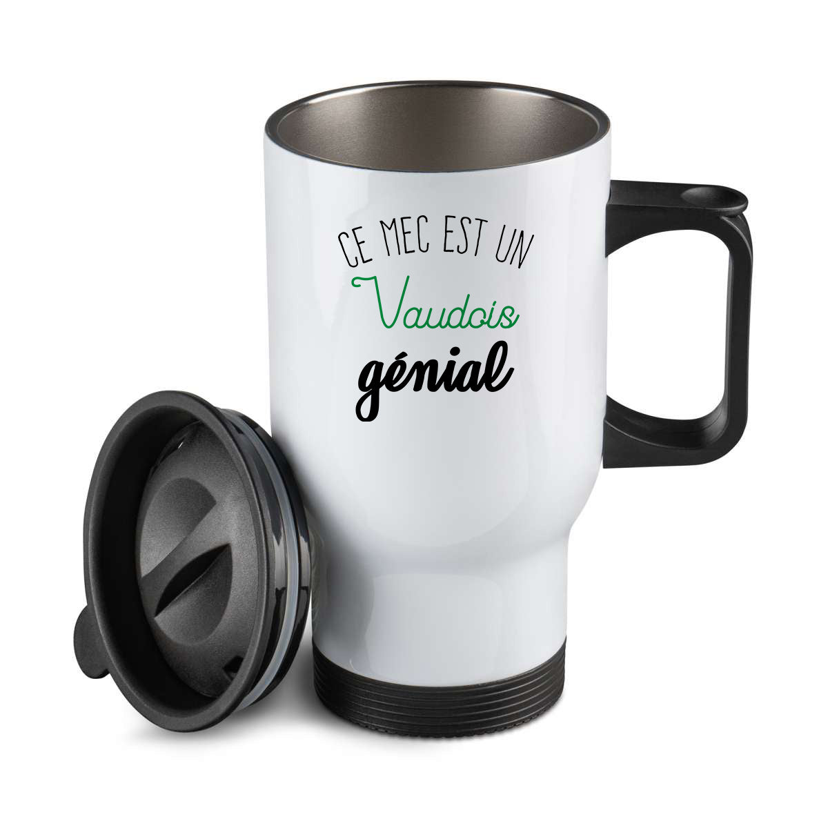 Thermos personnalisé Ce mec est un vaudois genial