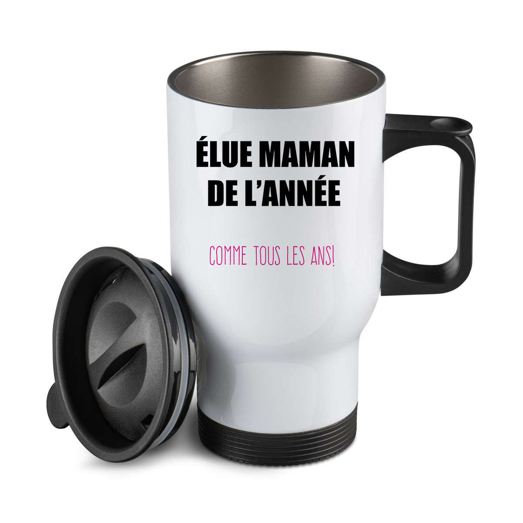 Thermos personnalisé Elue maman de l'annee 2