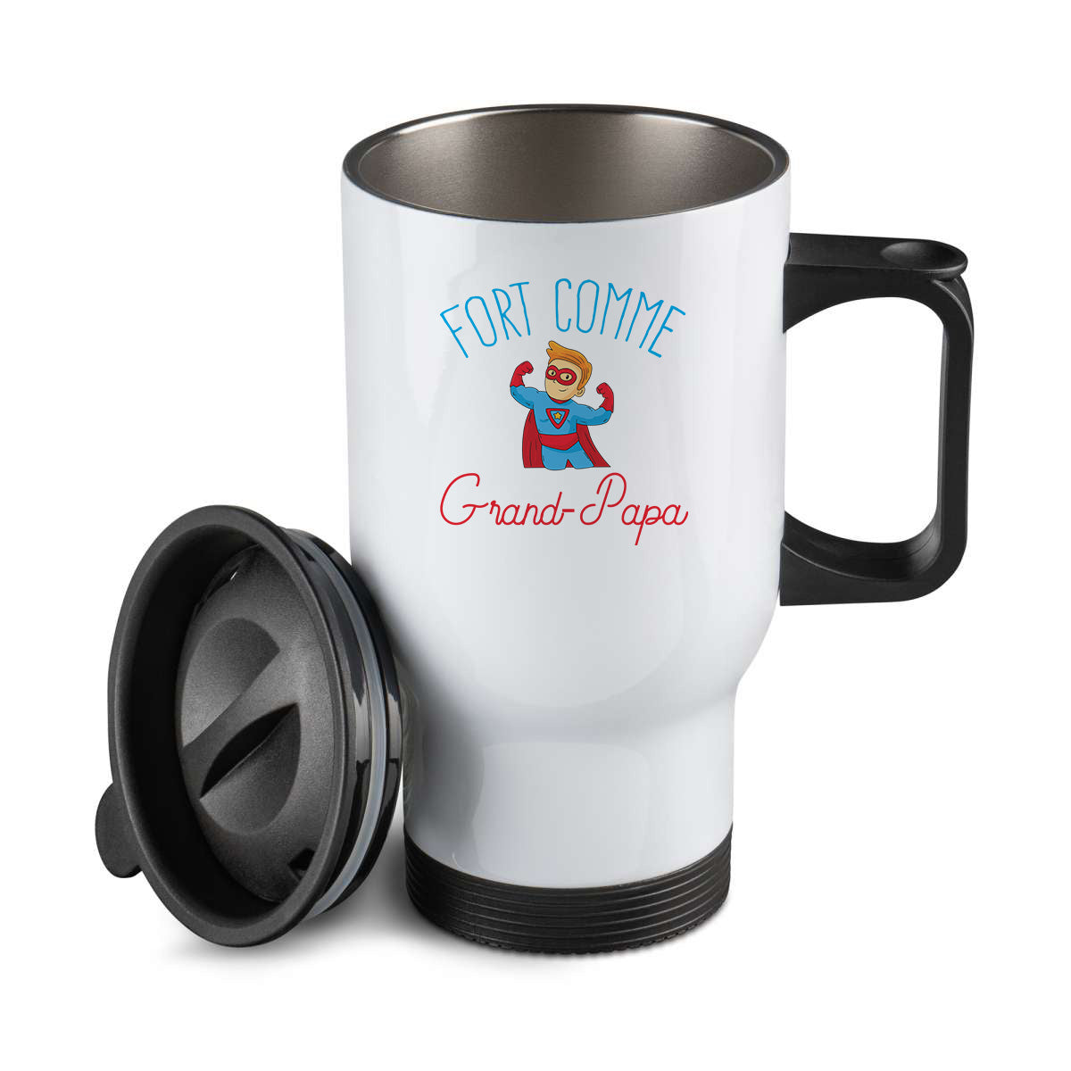 Thermos personnalisé Fort comme grand papa