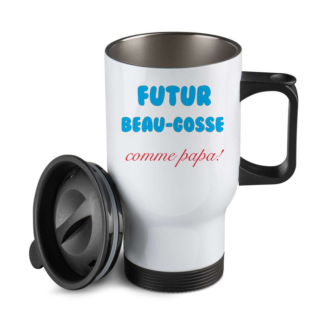 Thermos personnalisé Futur beau gosse comme papa