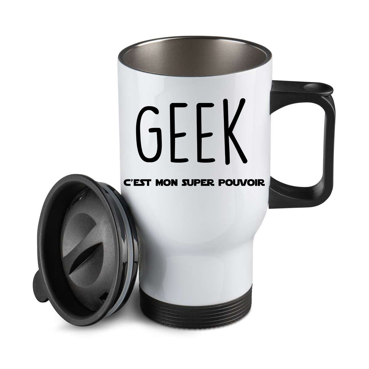 Thermos personnalisé Geek c'est mon super pouvoir