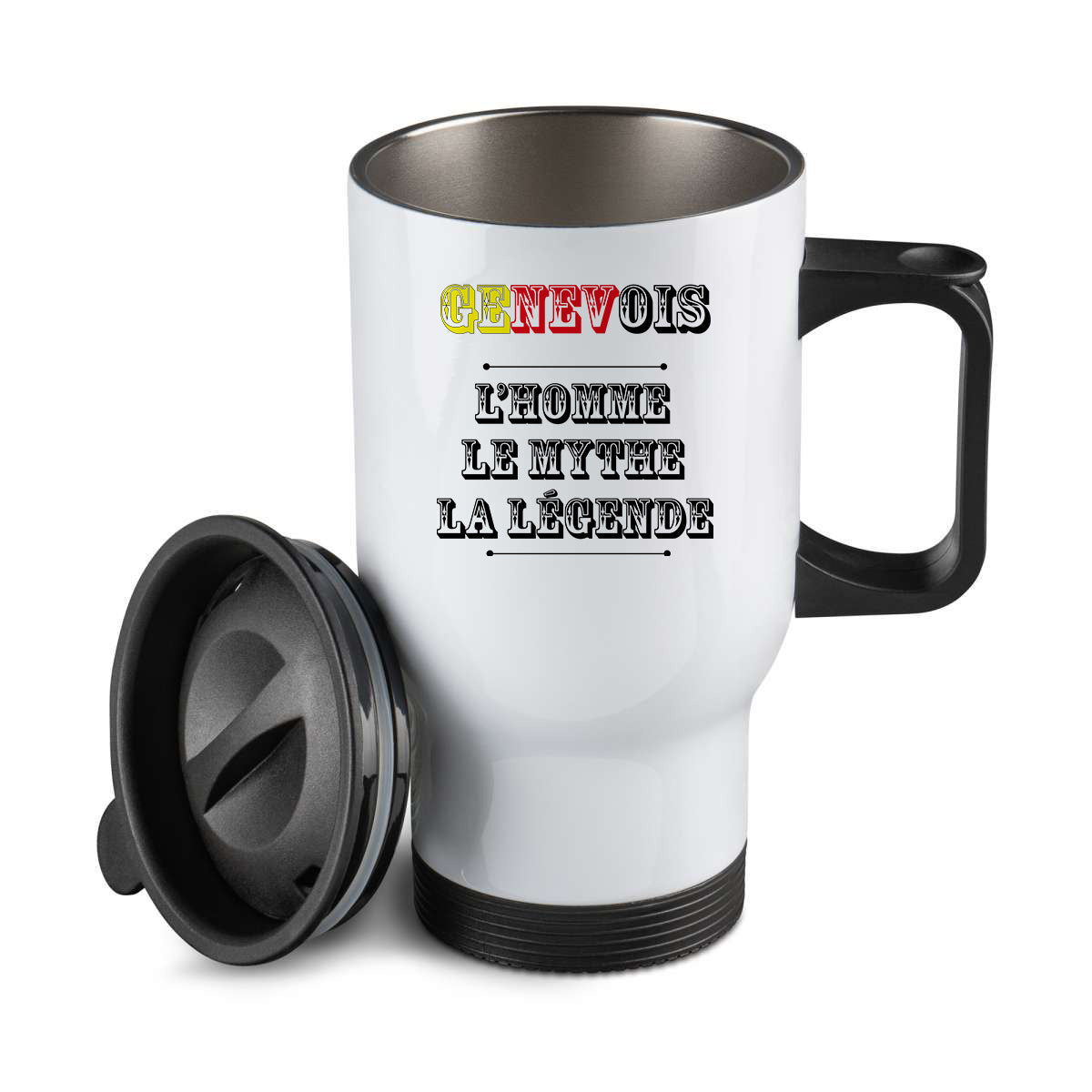 Thermos personnalisé Genevois l'homme le mythe la légende