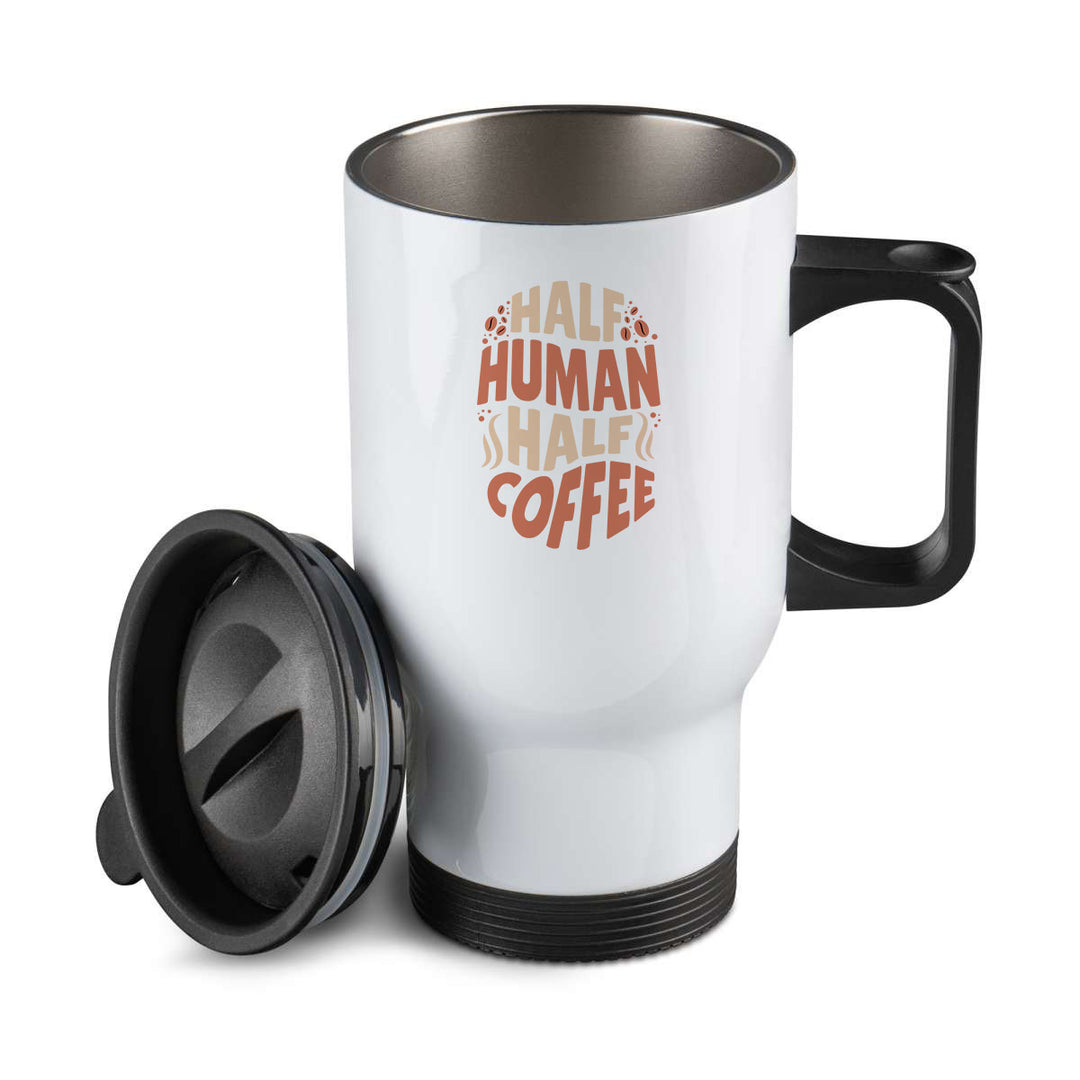 Thermos personnalisé Half human half coffee