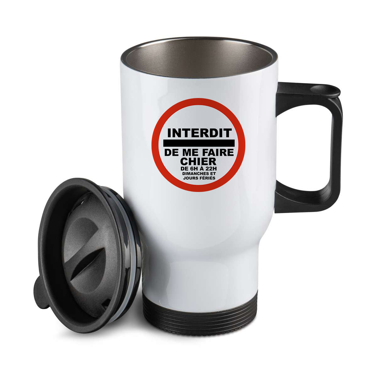 Thermos personnalisé Interdit de me faire chier