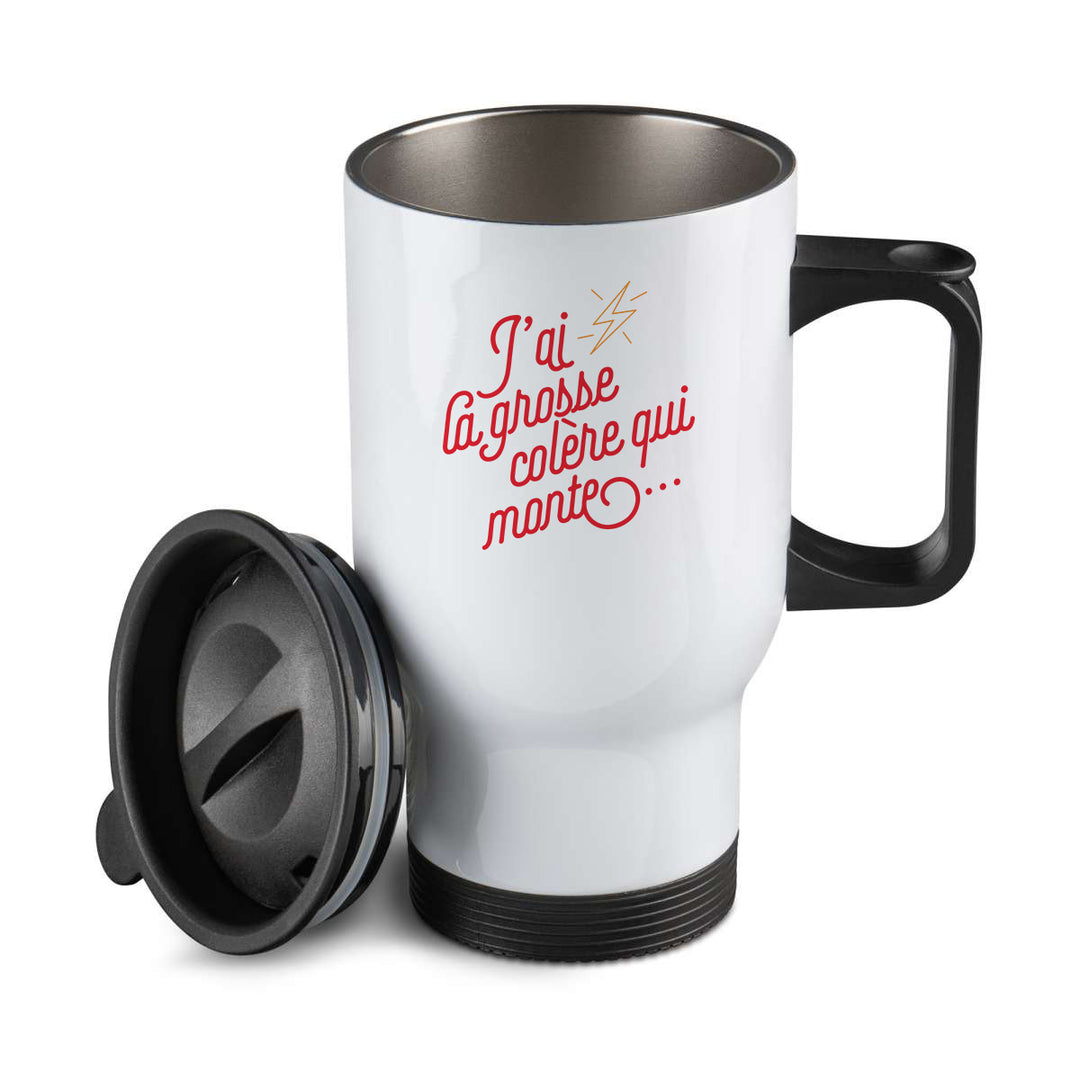 Thermos personnalisé J'ai la grosse colère qui monte