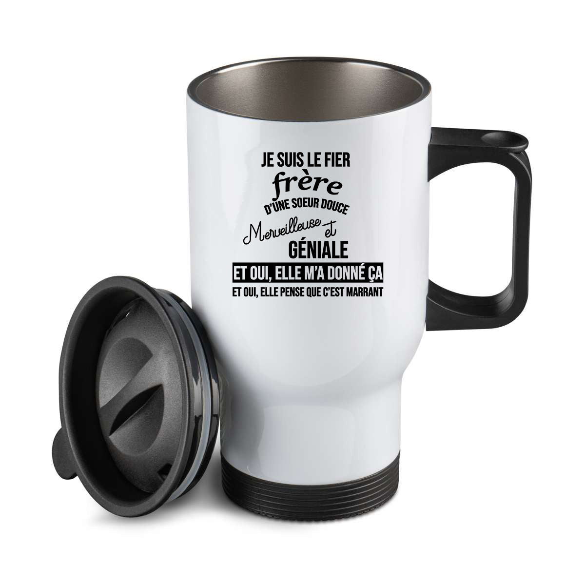 Thermos personnalisé Je suis le fier frere