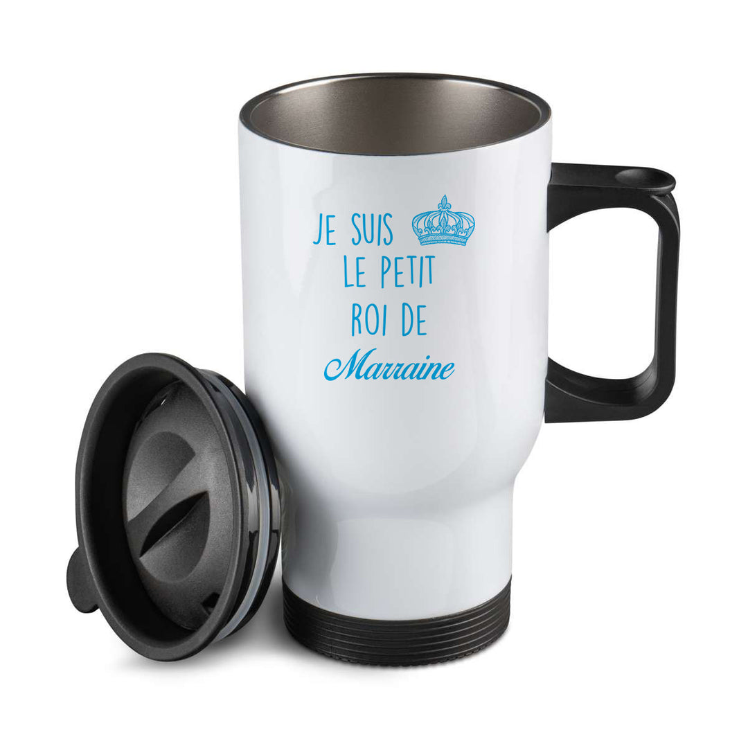 Thermos personnalisé Je suis le petit roi de marraine