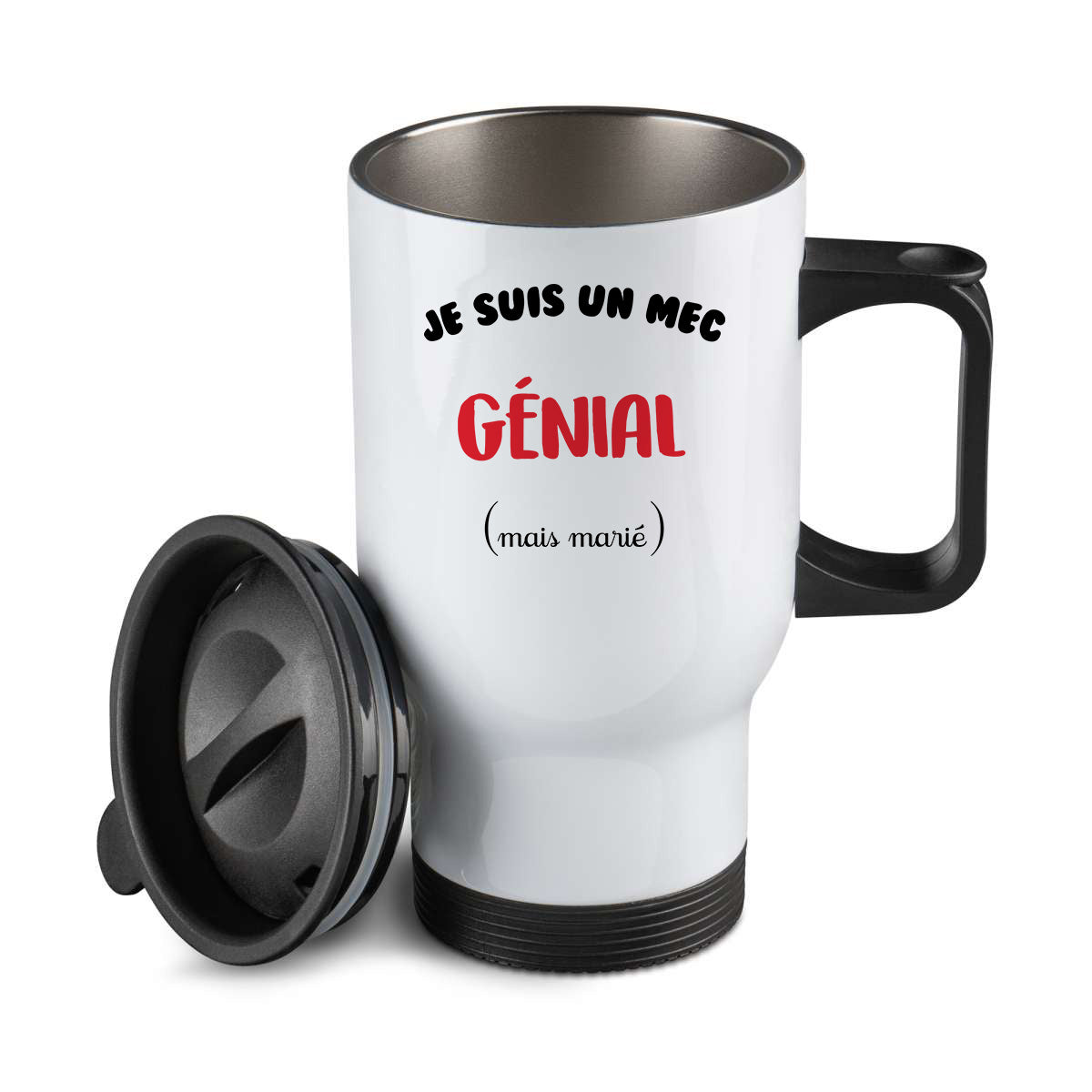 Thermos personnalisé Je suis un mec genial mais marié