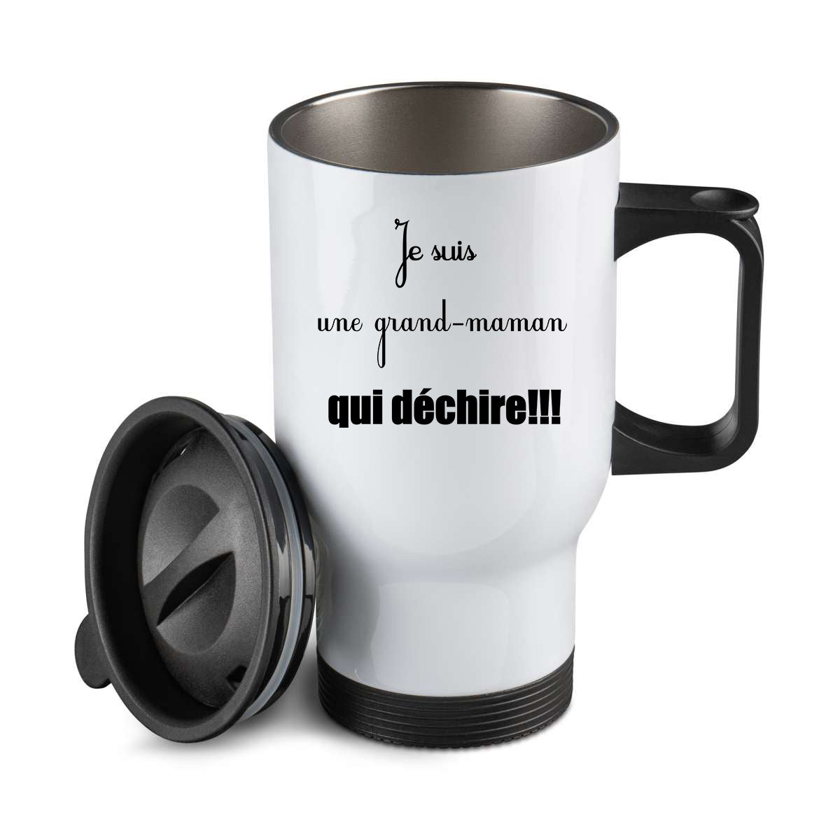 Thermos personnalisé Je suis une grand-maman qui dechire