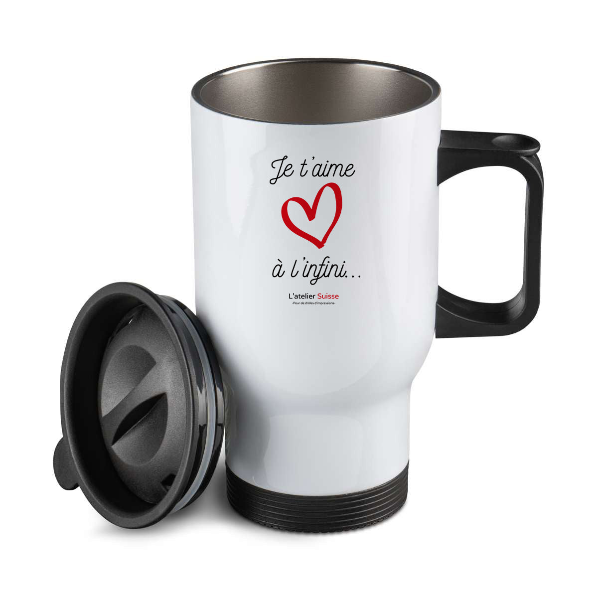 Thermos personnalisé Je t'aime à l'infini