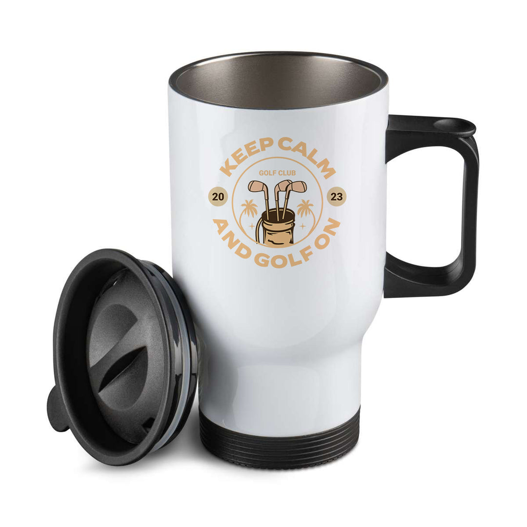 Thermos personnalisé Keep calm and golf on