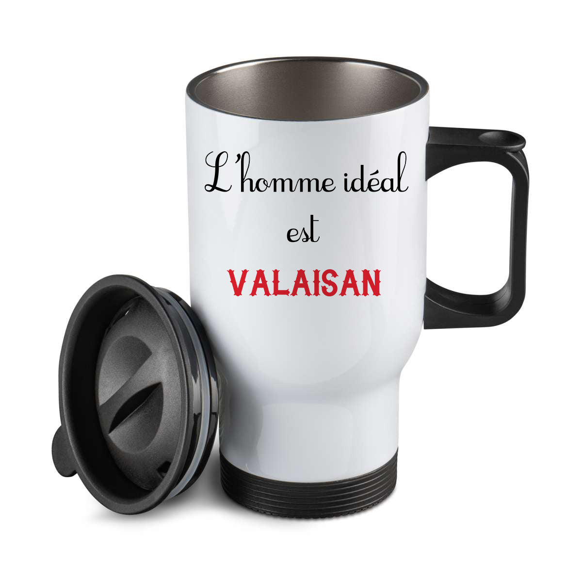Thermos personnalisé L'homme ideal Valaisan