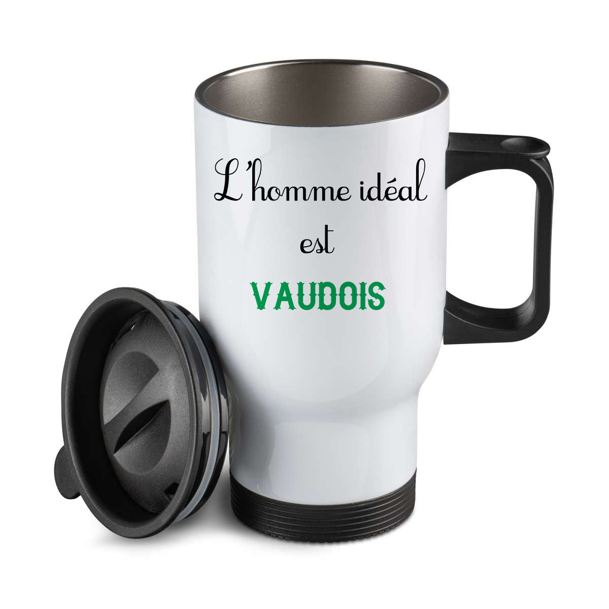 Thermos personnalisé L'homme ideal Vaudois
