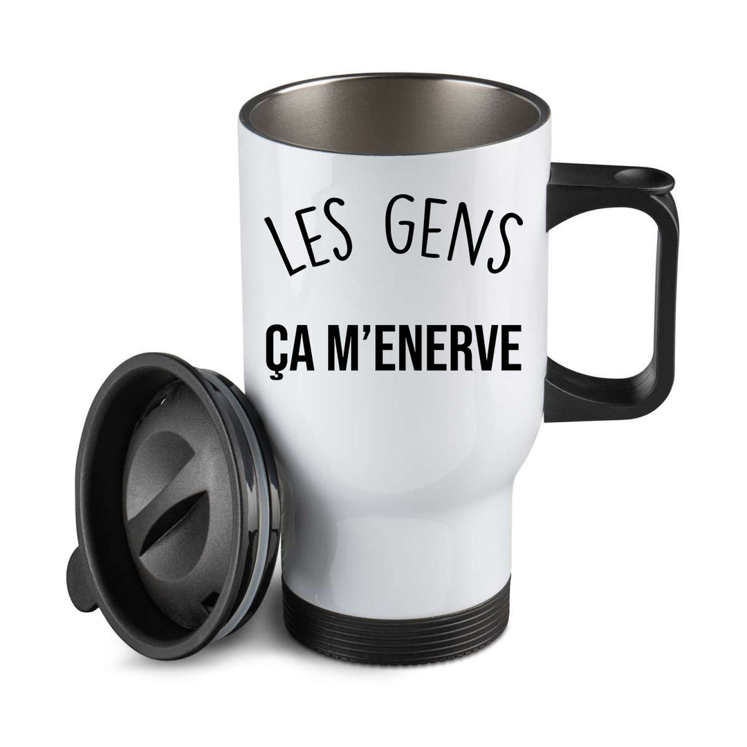 Thermos personnalisé Les gens ca m'enerve