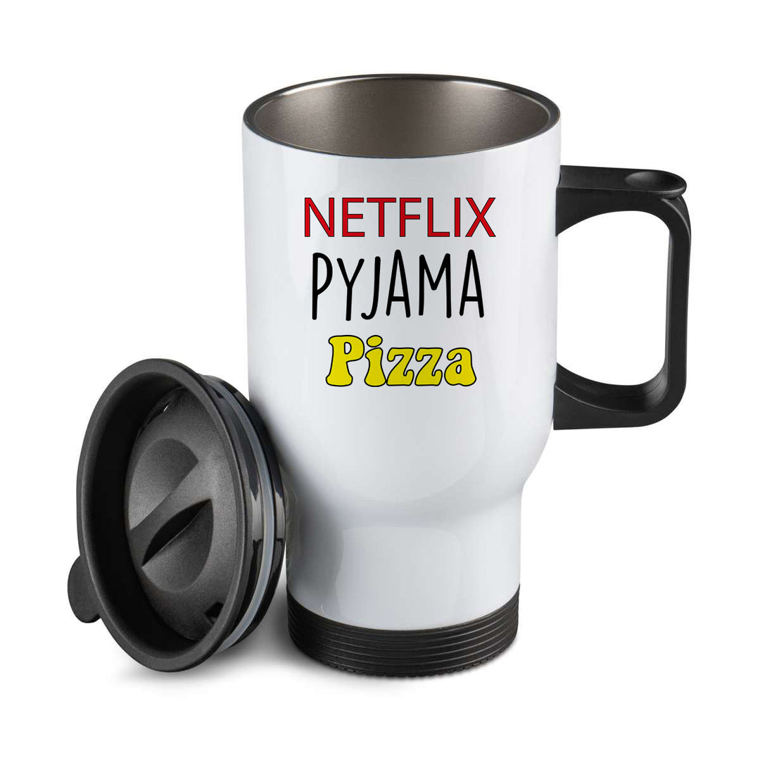 Thermos personnalisé Netflix Pyjama Pizza