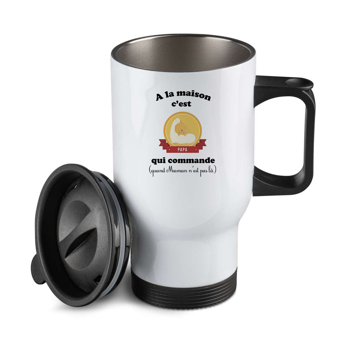 Thermos personnalisé Papa qui commande