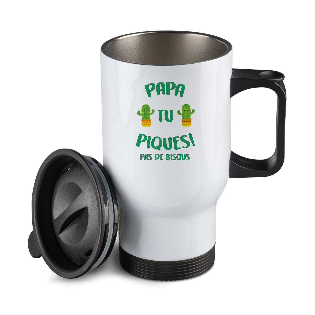 Thermos personnalisé Papa tu piques