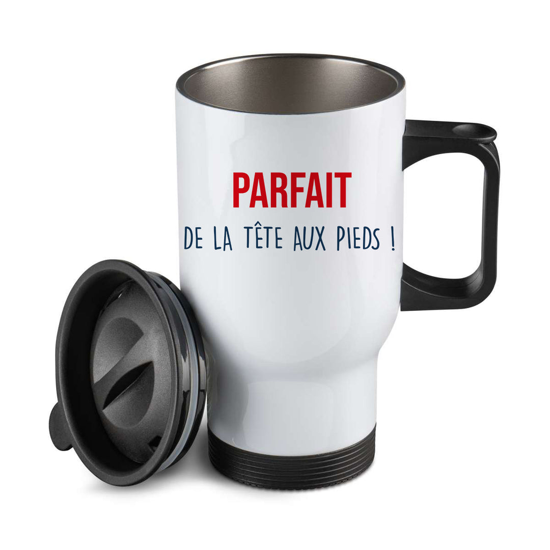 Thermos personnalisé Parfait de la tete aux pieds