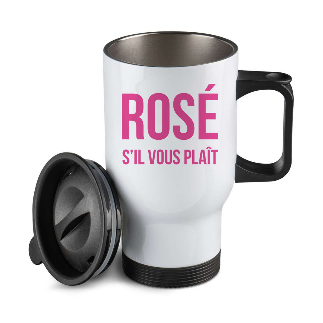 Thermos personnalisé Rosé s'il vous plait