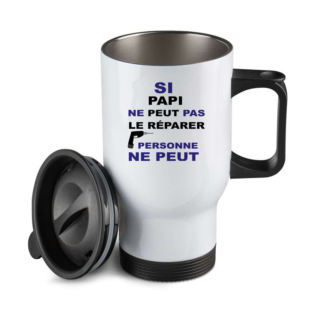 Thermos personnalisé Si papi ne peut pas