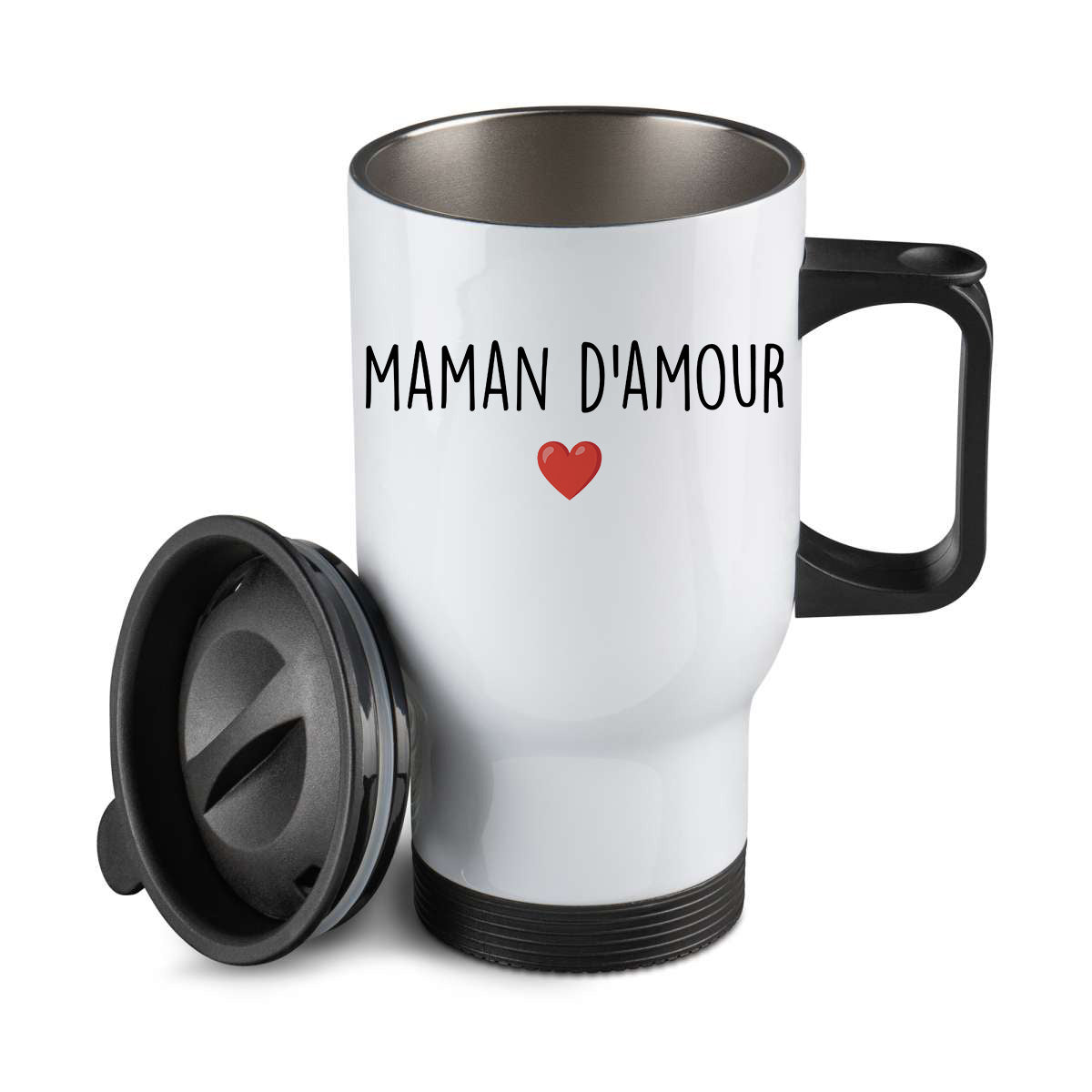 Thermos personnalisé Texte et coeur