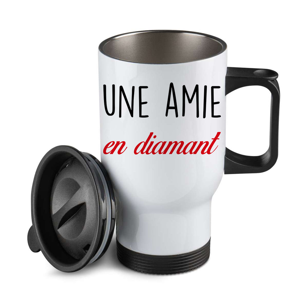 Thermos personnalisé Une amie en diamant