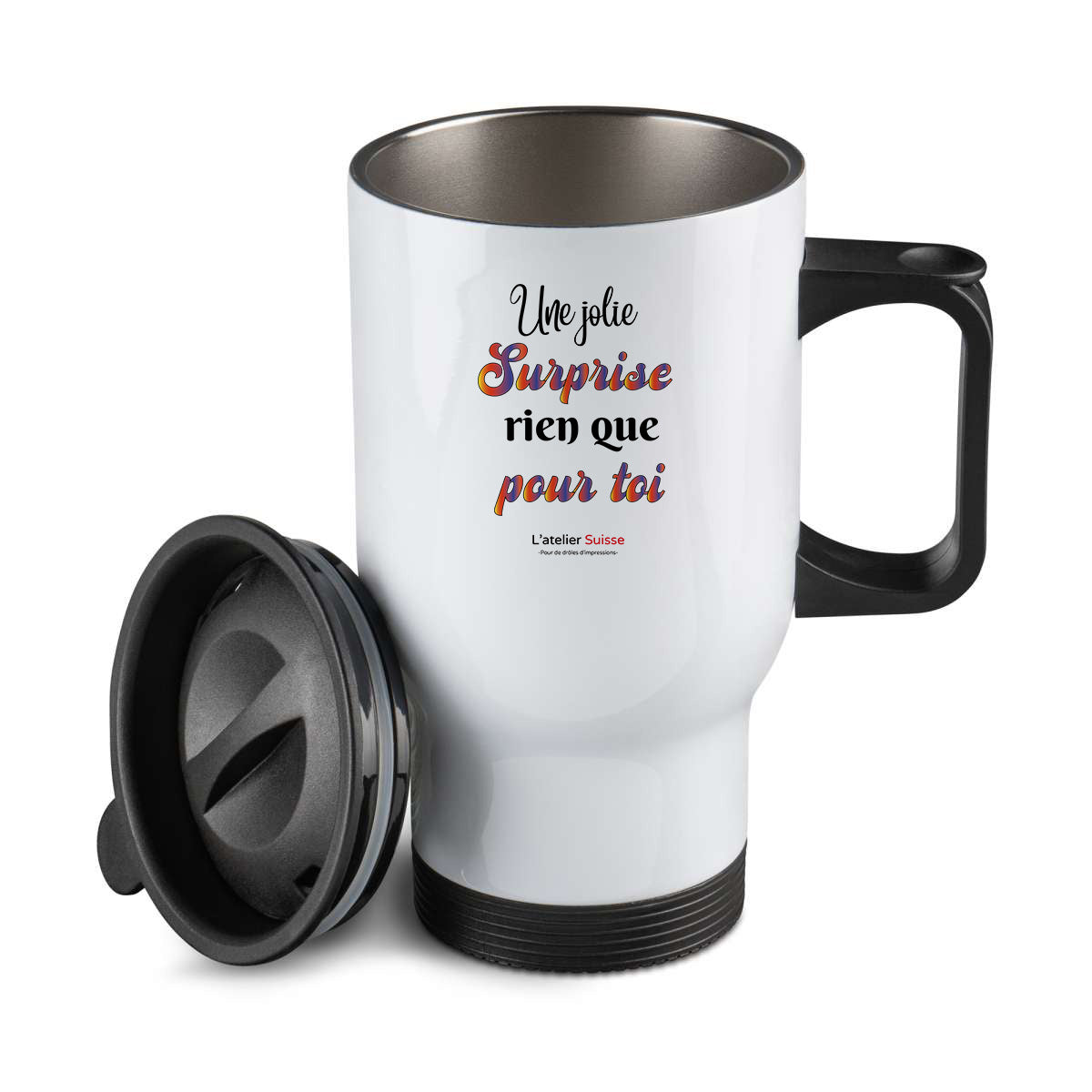 Thermos personnalisé Une jolie surprise rien que pour toi
