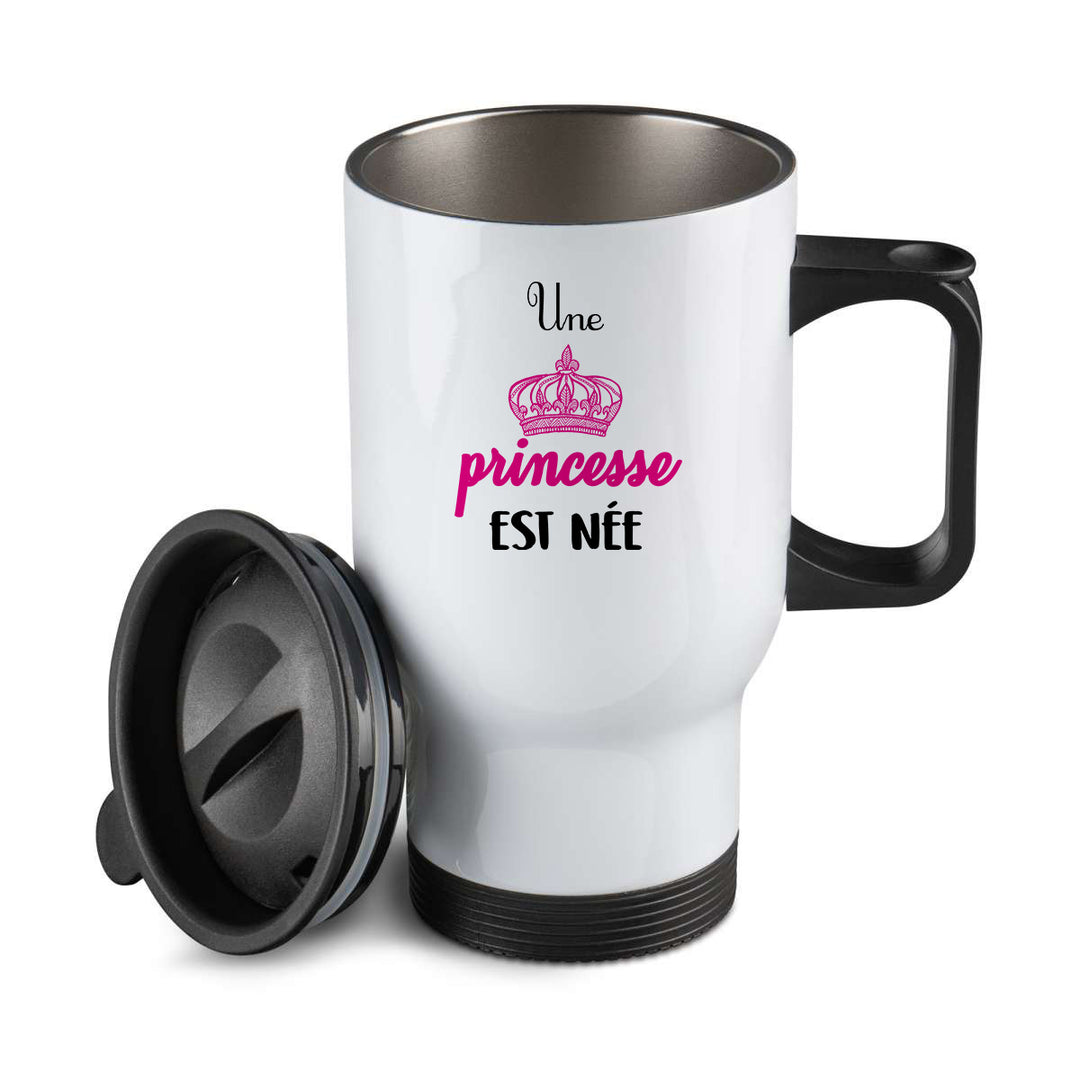 Thermos personnalisé Une princesse est nee