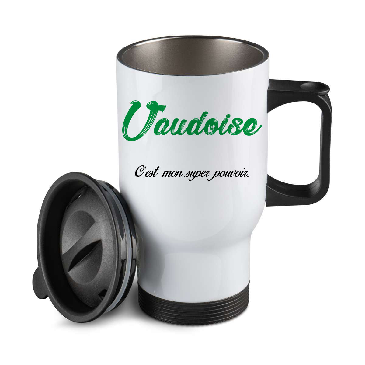 Thermos personnalisé Vaudoise c'est mon super pouvoir
