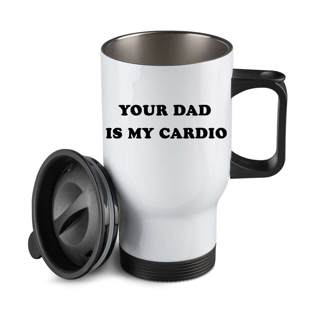 Thermos personnalisé Your dad is my cardio