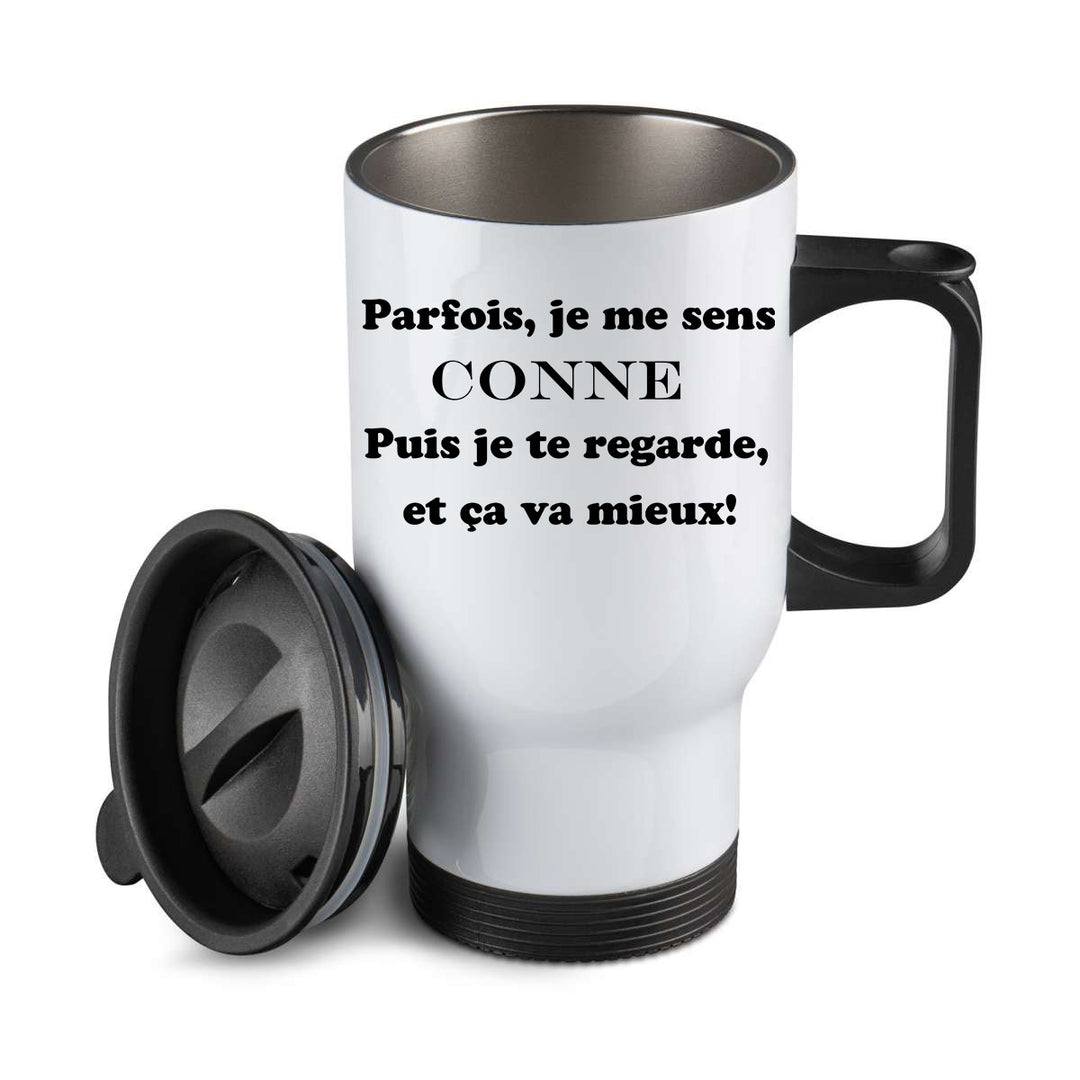 Thermos personnalisé parfois je me sens conne
