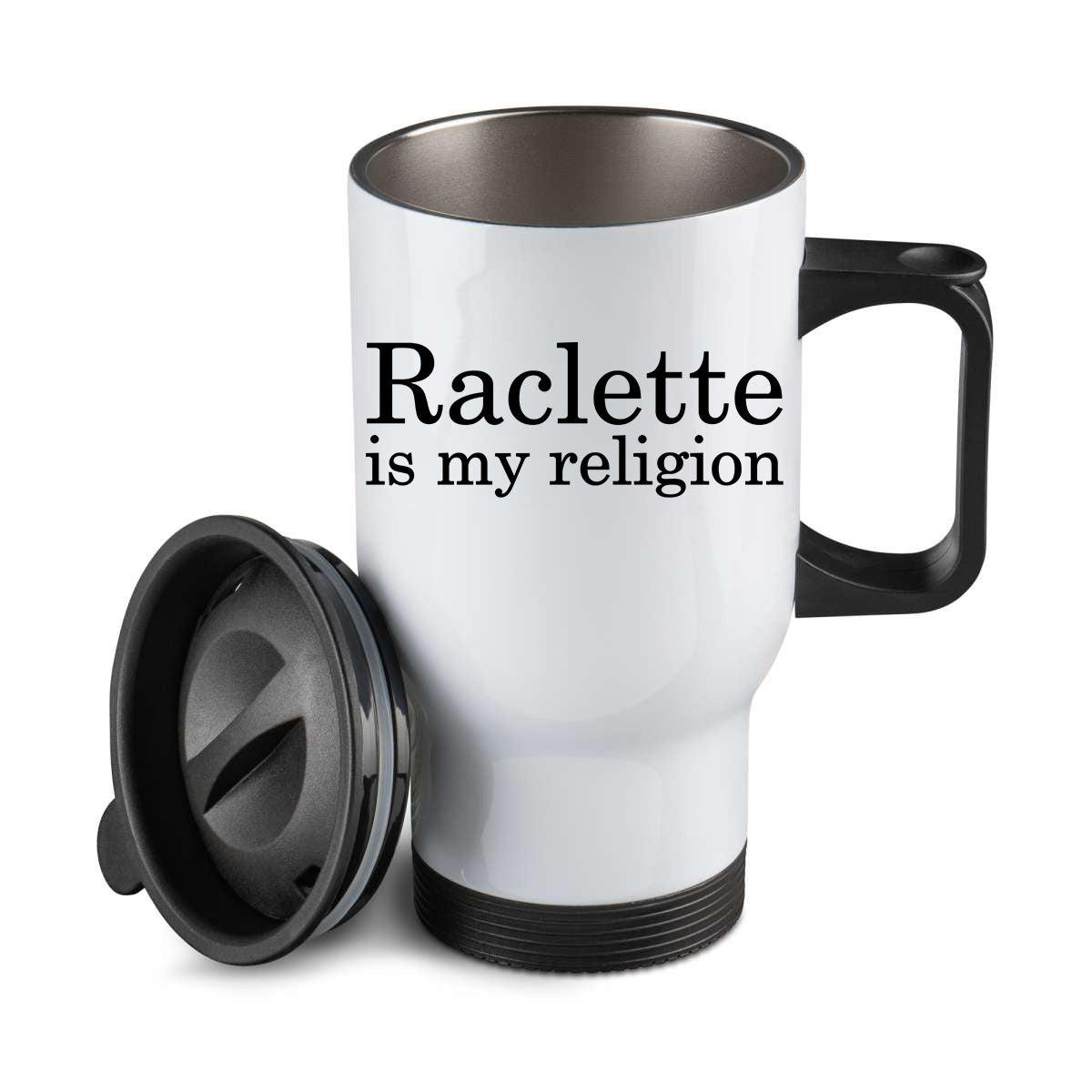 Thermos personnalisé raclette is my religion