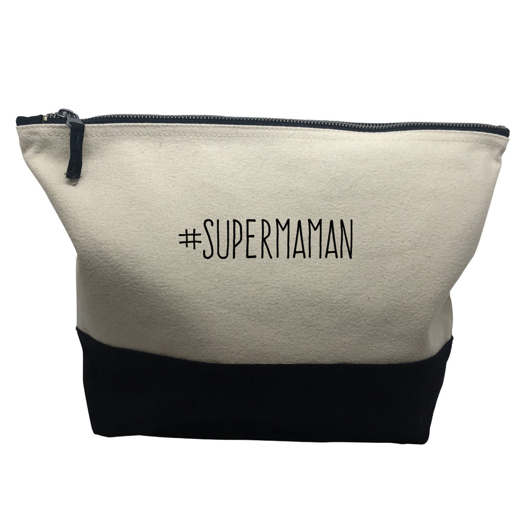 pochette noire motif Supermaman