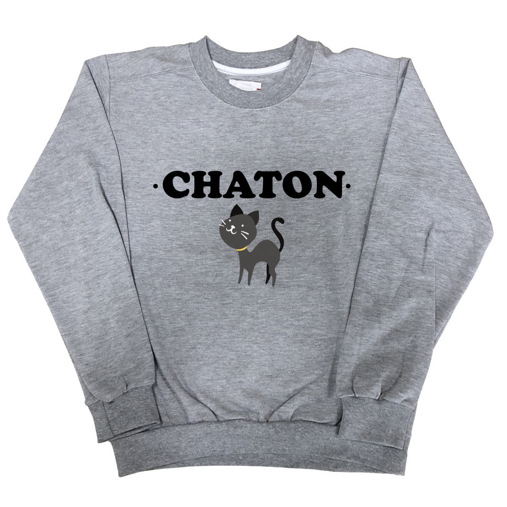 Sweat Femme Chaton gris