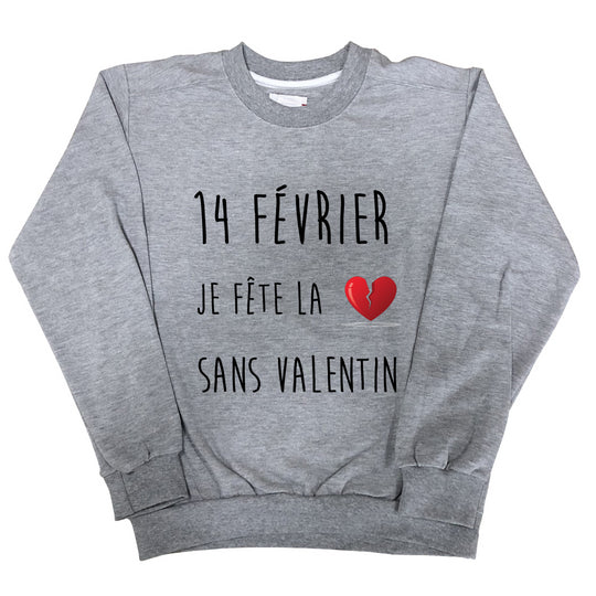 Sweat Femme sans valentin gris