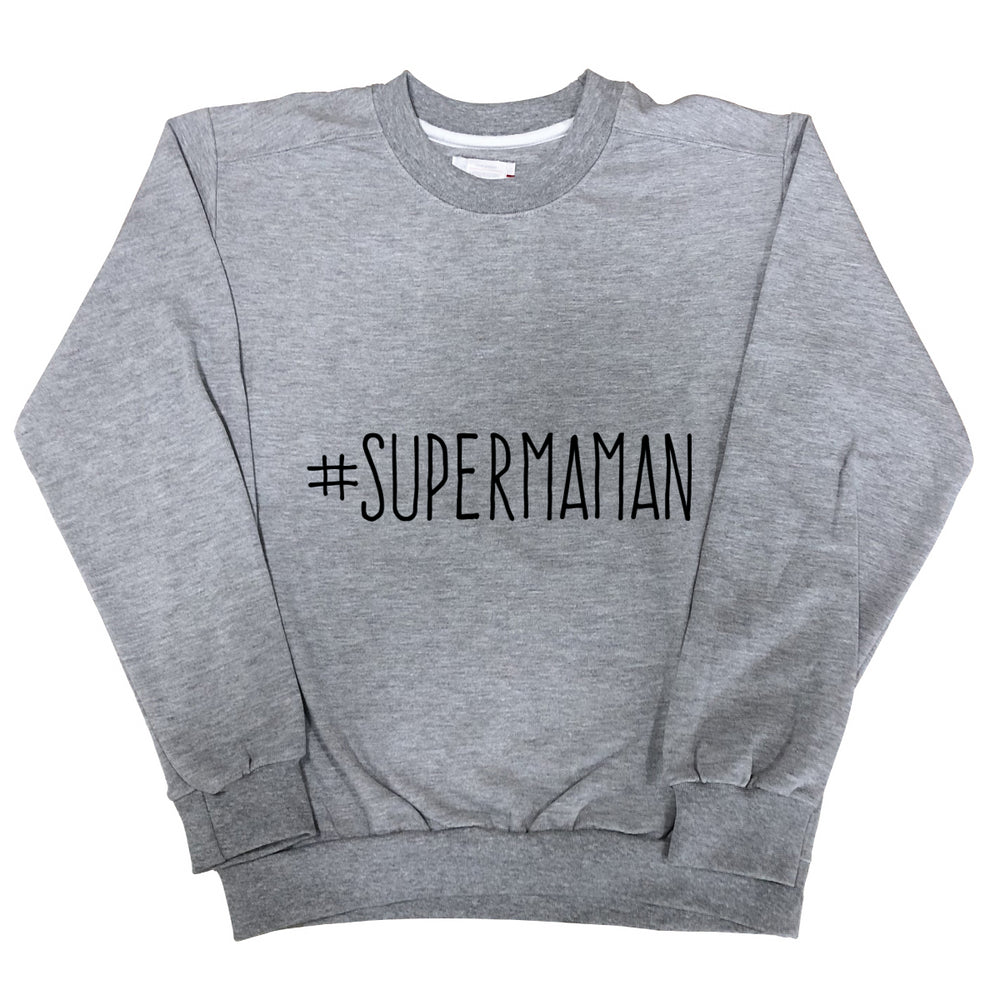 Sweat Femme Supermaman gris