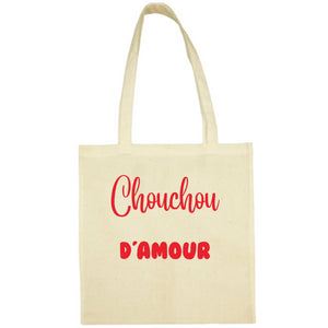 Tote Bag Chouchou d'amour écru