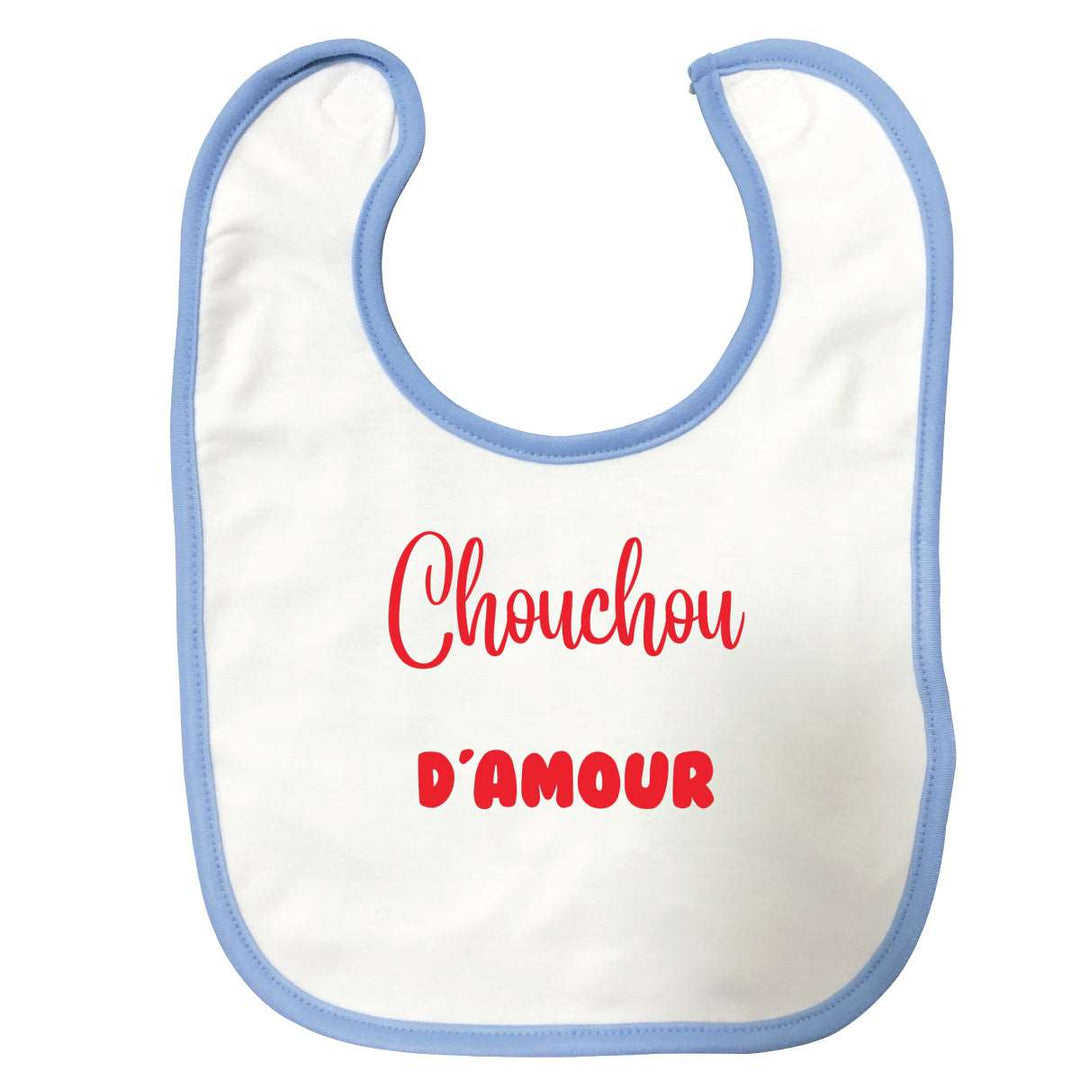 Bavoir bébé Chouchou d'amour Bleu