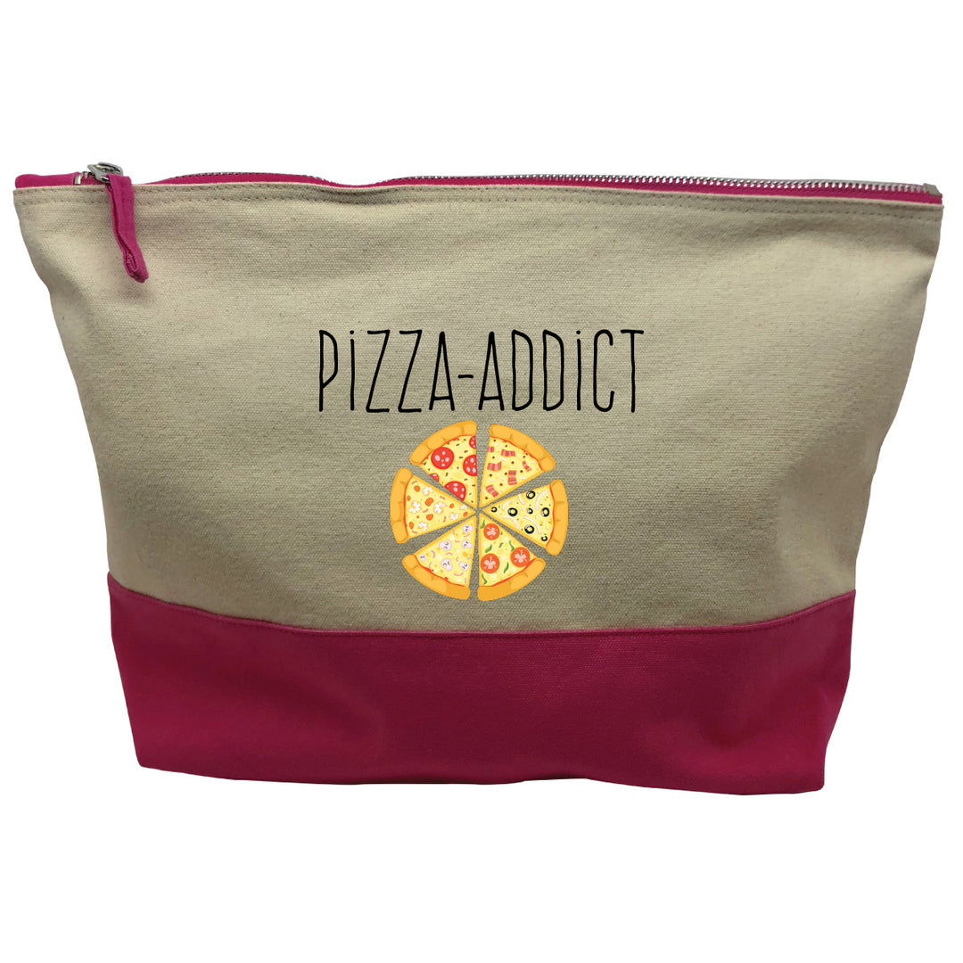 pochette rose motif Pizza Addict