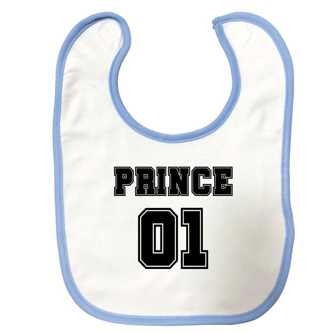 Bavoir bébé Prince 01 Bleu