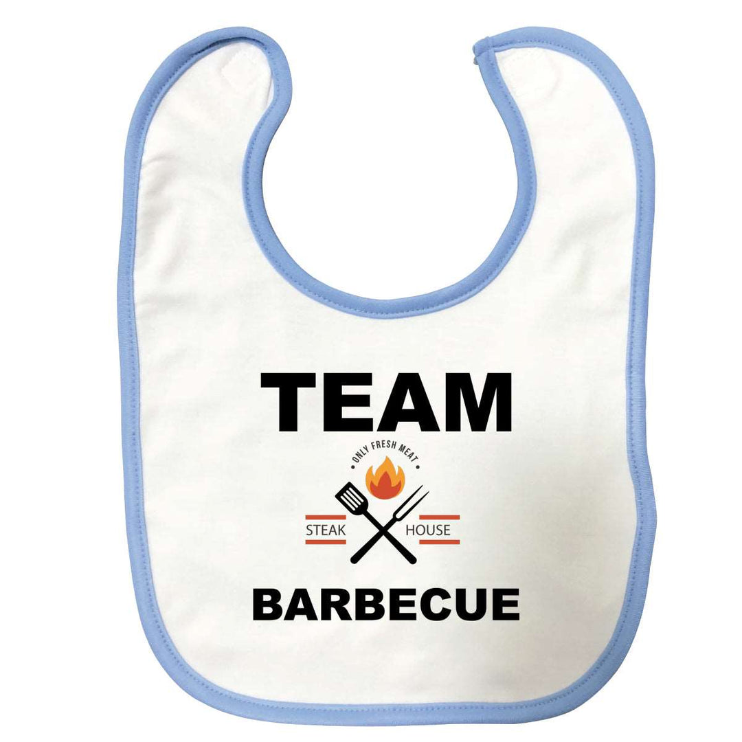 Bavoir bébé Team Barbecue Bleu