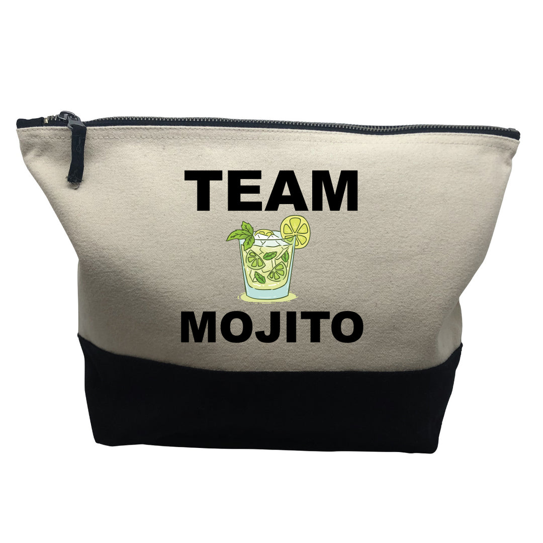 pochette noire motif Team Mojito