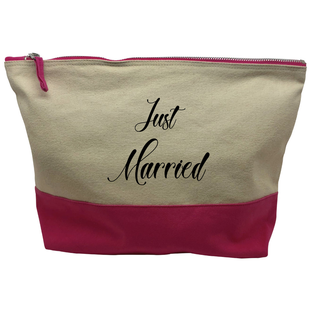 pochette rose motif Just married