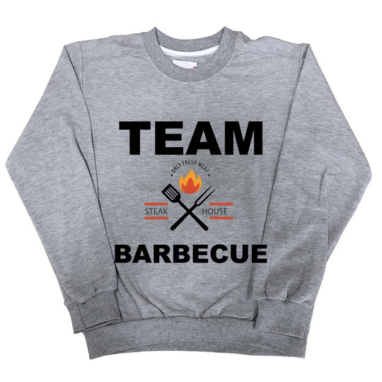 Sweat Homme Team Barbecue gris