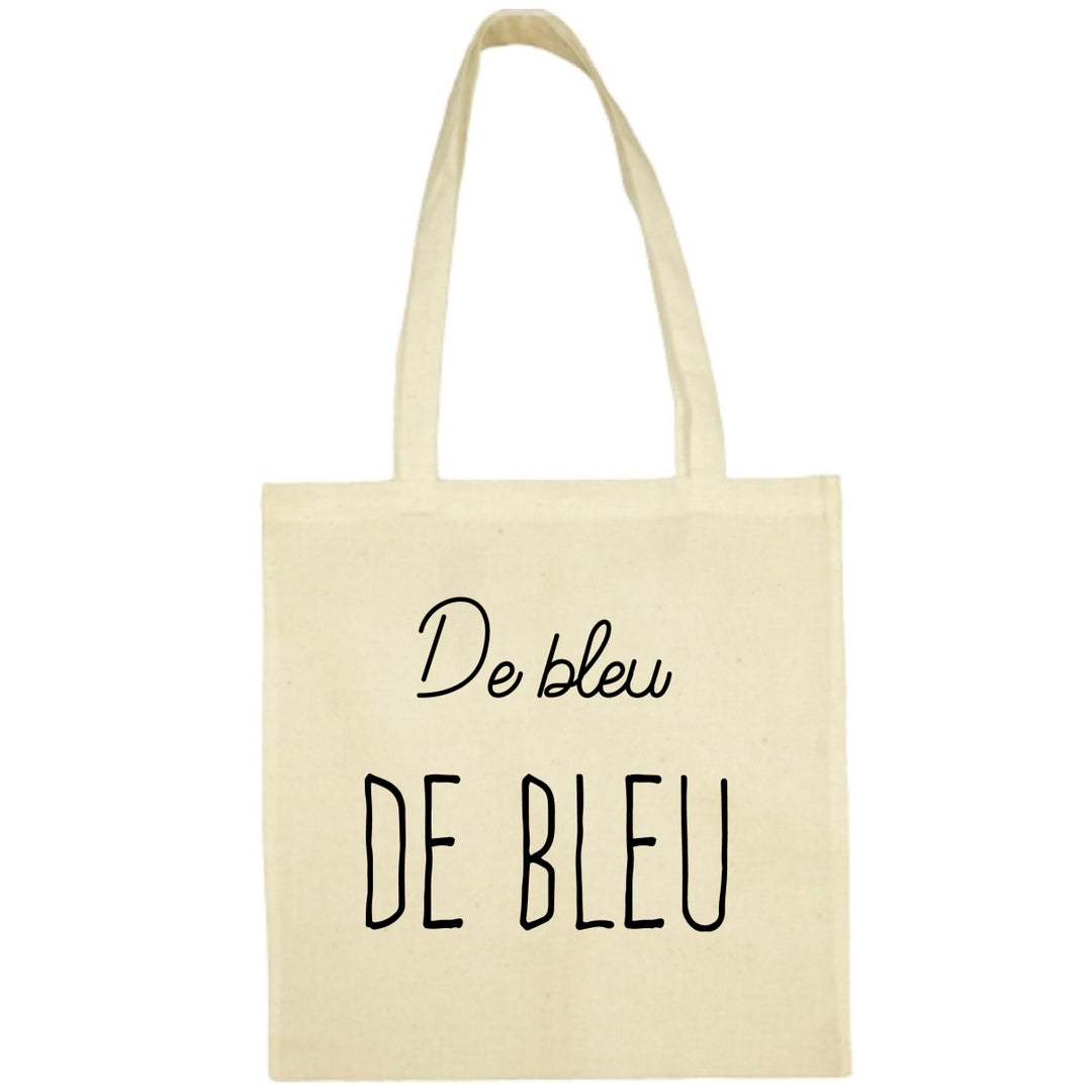 Tote Bag De bleu de bleu écru