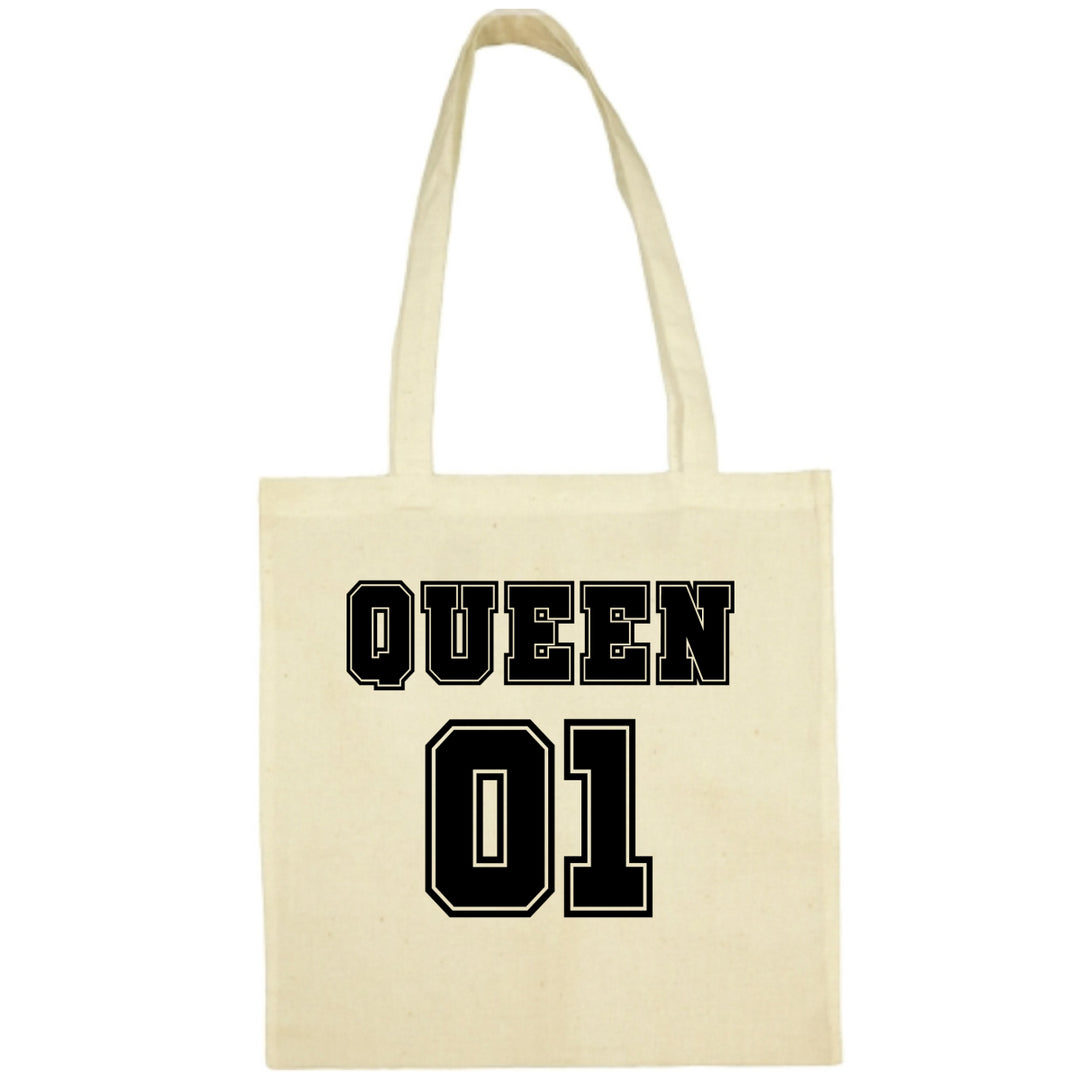 Tote Bag Queen 01 écru