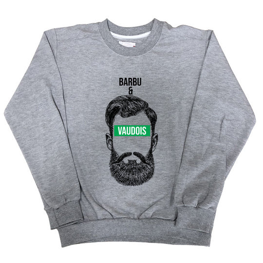 Sweat Homme Barbu et Vaudois gris