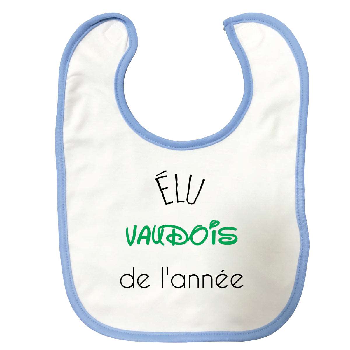 Bavoir bébé Elu vaudois de l'annee Bleu