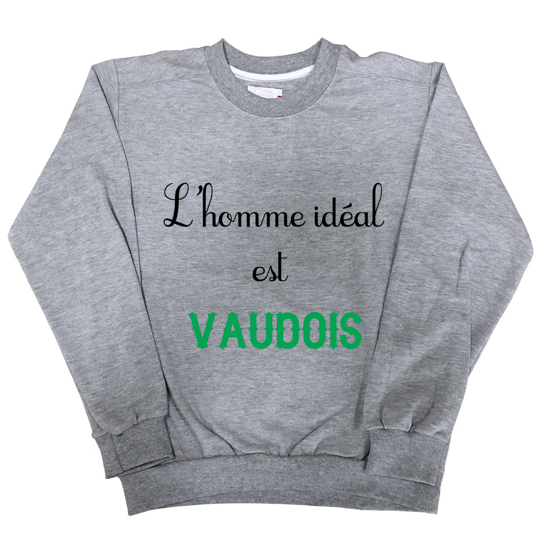 Sweat Homme L'homme ideal Vaudois gris